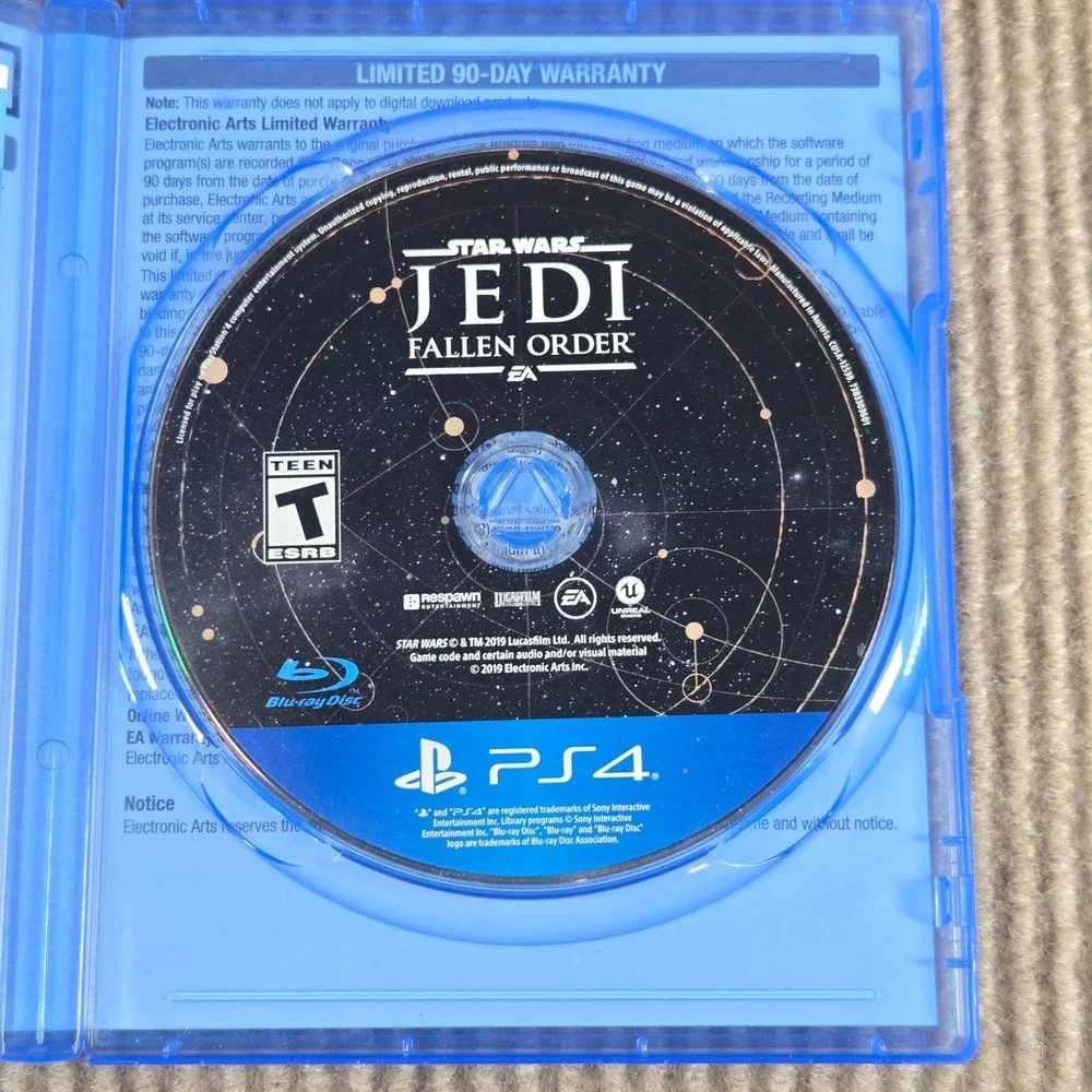 EA Sony PS4 Blue Star Wars Jedi Fallen Order Action Adventure Game‎ Disc